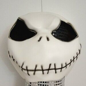 Latex Jack Skellington Full Head Mask